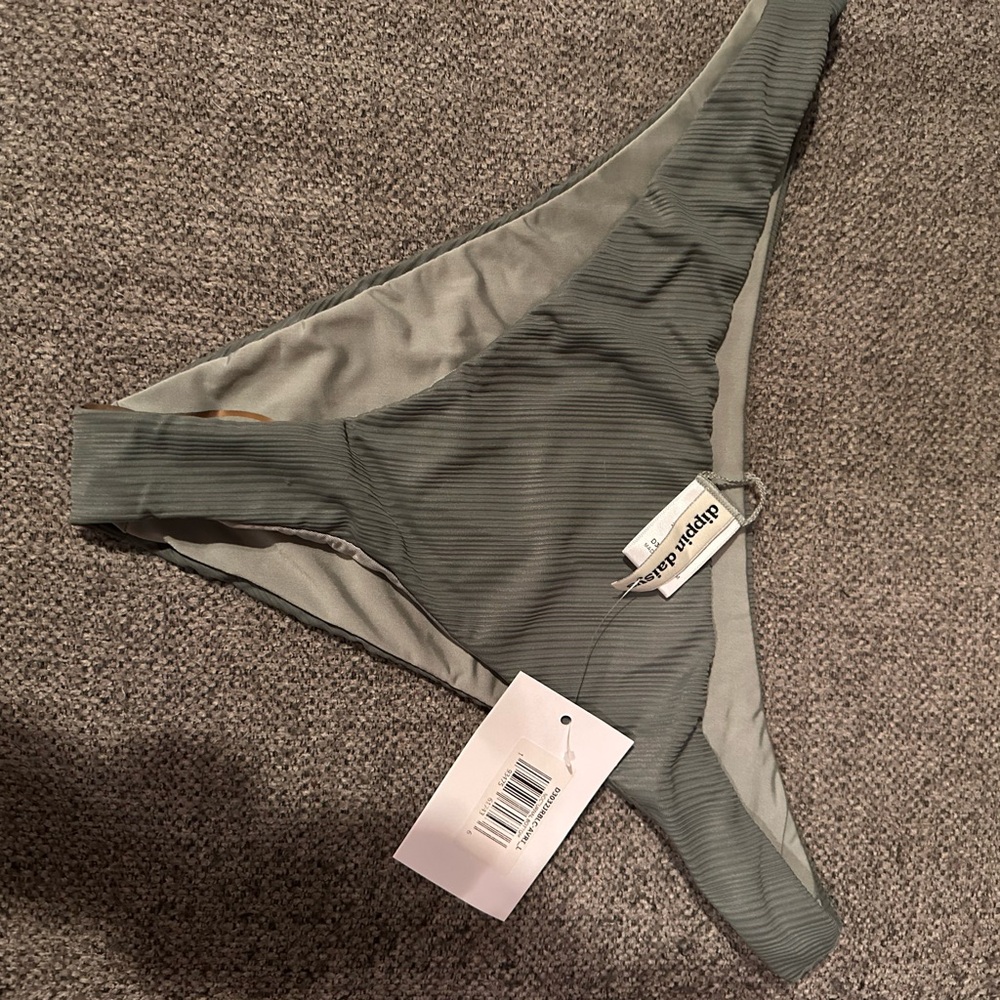 Dippin daisy’s ribbed Green Bikini Bottom